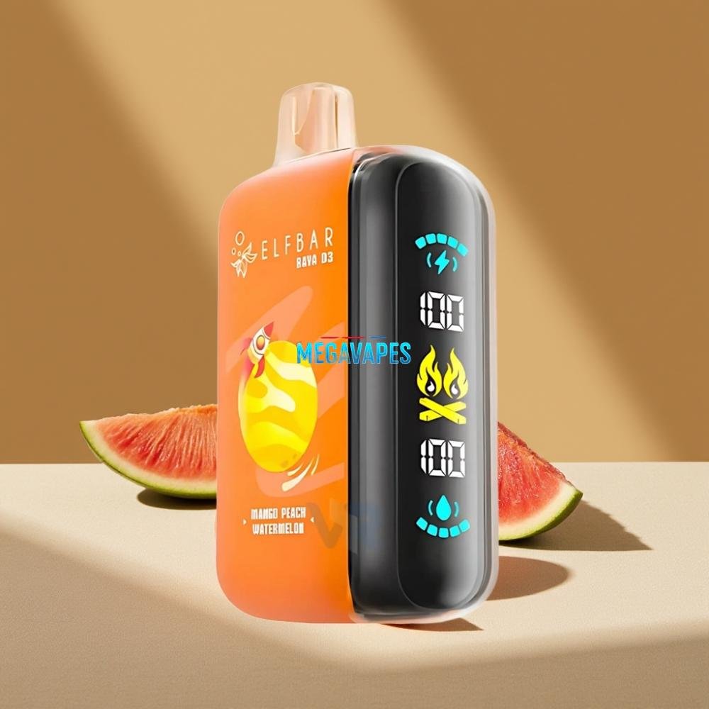 ELF BAR RAYA D3 25000 Puffs 23ml 5% Mango Peach Watermelon Disposable Vape