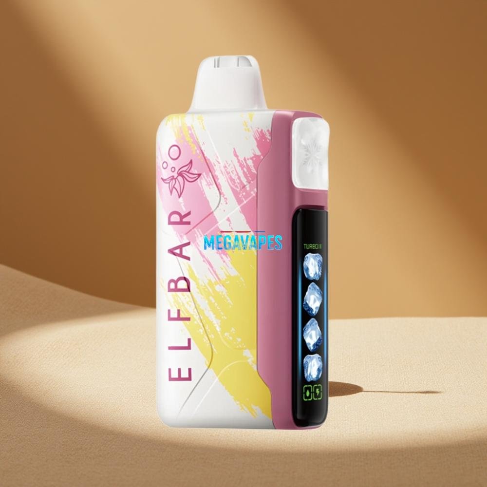 Elf Bar Ice King 40000 Puffs Rechargeable Disposable Vape with Adjustable Cooling & LCD Display – Cherry Strazz
