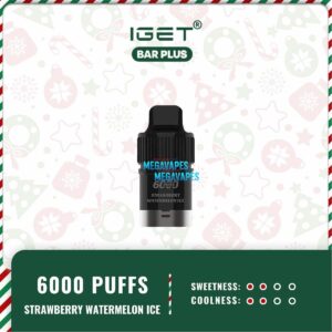 IGET BAR PLUS POD ONLY – STRAWBERRY WATERMELON ICE
