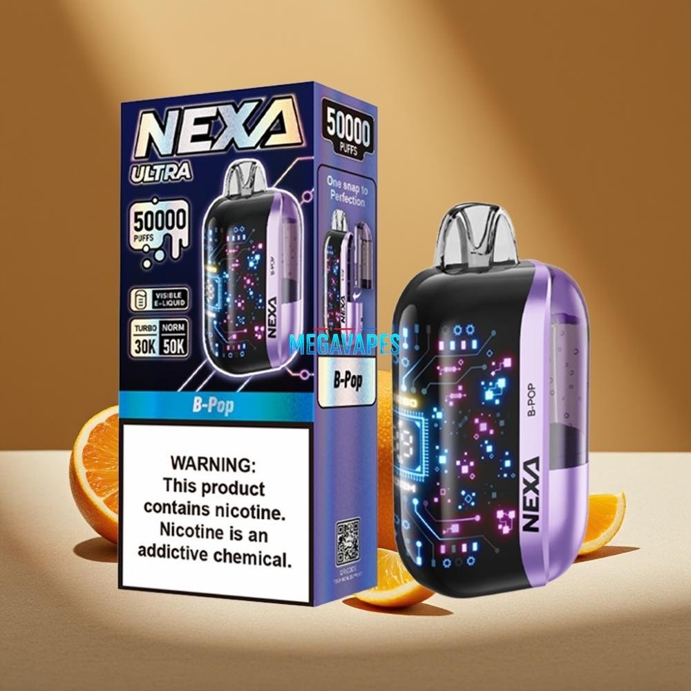 NEXA Ultra 50K Disposable Vape – 20mL, 5% Nicotine, 0.9ohm Dual Mesh - Image 2