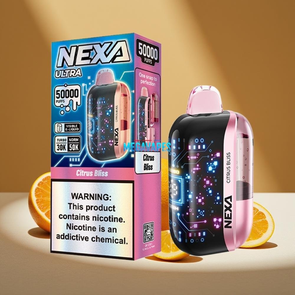 NEXA Ultra 50K Disposable Vape – 20mL, 5% Nicotine, 3D Curved Screen - Image 2