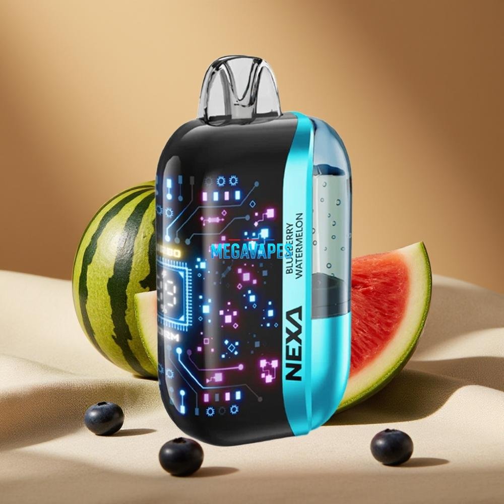 NEXA Ultra 50K Disposable Vape – 20mL Prefilled, 5% Nicotine, Dual Mesh Coils, Blueberry Watermelon