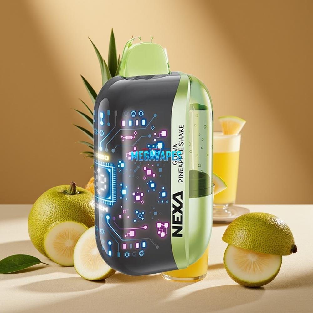 NEXA Ultra 50K Disposable Vape – 20ml, 5% Nicotine, Dual Mesh Coils, Type-C Charging, Guava Pineapple Shake