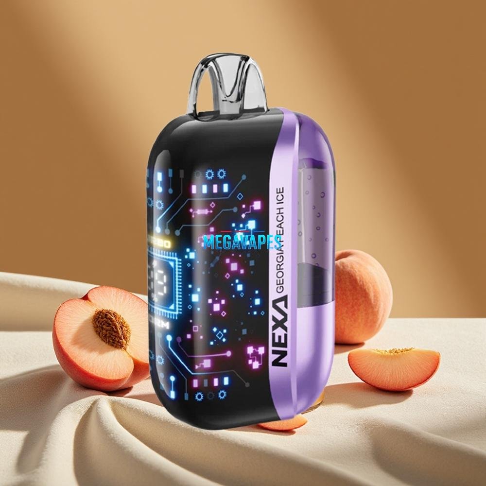 NEXA Ultra 50K Disposable Vape – 20ml Prefilled, 5% Nicotine, Type-C Charging, Georgia Peach Ice