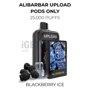 Alibarbar Upload Pods Only 25000 Puffs – Blackberry Ice