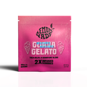 LemonNade – THCA Delta 9 Blend Gummies 2ct Bag – Guava Gelato