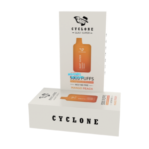 Nicotine Free Gust Super Mango Peach Rechargeable Disposable